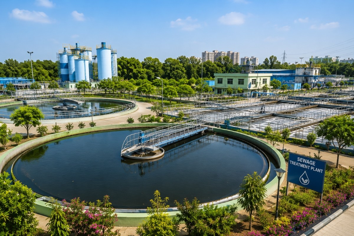 Sewage treatment plant infrastructure